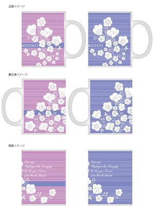 Shizu (kathy)さんの名入れマグカップデザイン・5点採用への提案