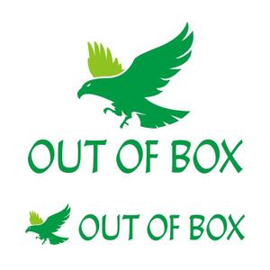 さんの「OUT OF BOX」のロゴ作成依頼への提案