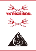 Design Works B-BLOCK (b_block4985)さんの新規アパレルブランド　『YK POSEIDON』 のロゴへの提案