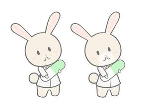 ashir (ashir)さんの調剤薬局「うさぎ薬局」のマスコットキャラクターへの提案