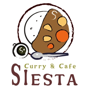 ノカウチ サイ ()さんのカレー＆カフェ シエスタ（Curry＆Cafe SIESTA）のロゴ依頼への提案