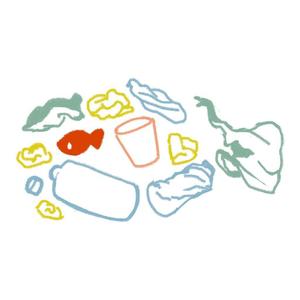 ゆえみる (YUEMIRU)さんの廃プラ推進の商品にプリントするデザインイラストへの提案