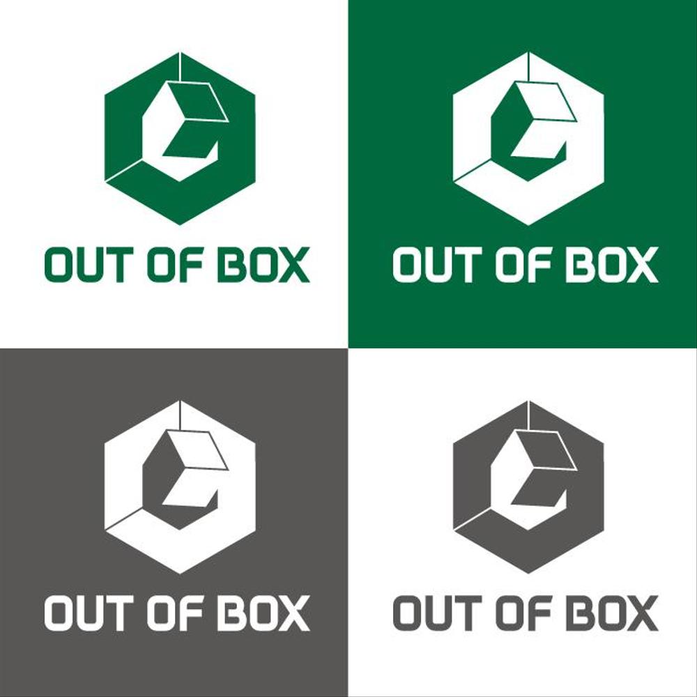 「OUT OF BOX」のロゴ作成依頼