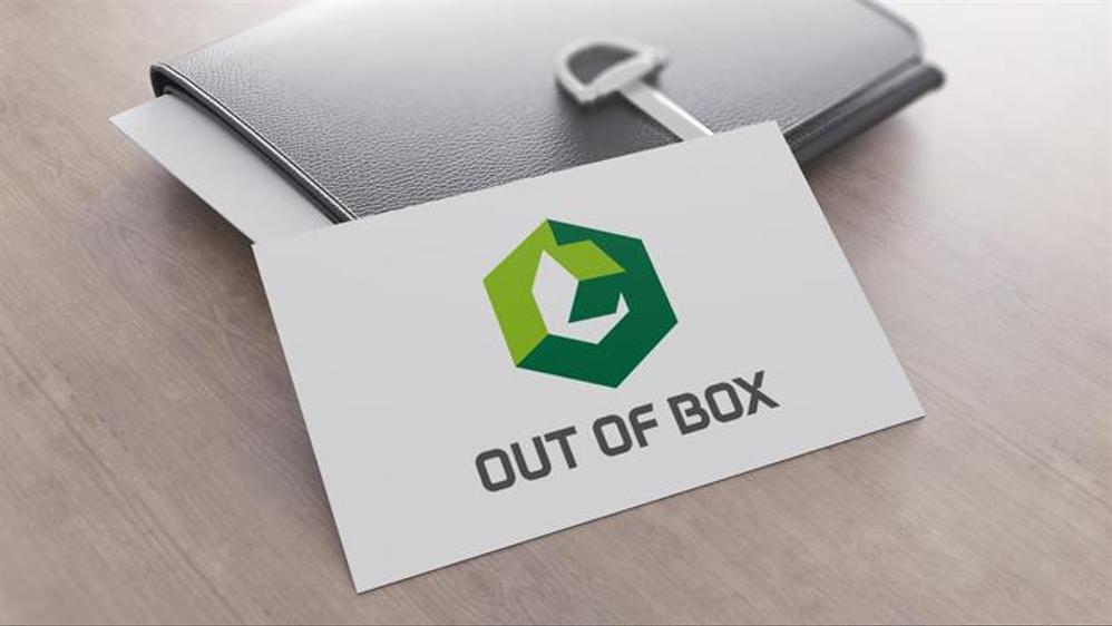 「OUT OF BOX」のロゴ作成依頼