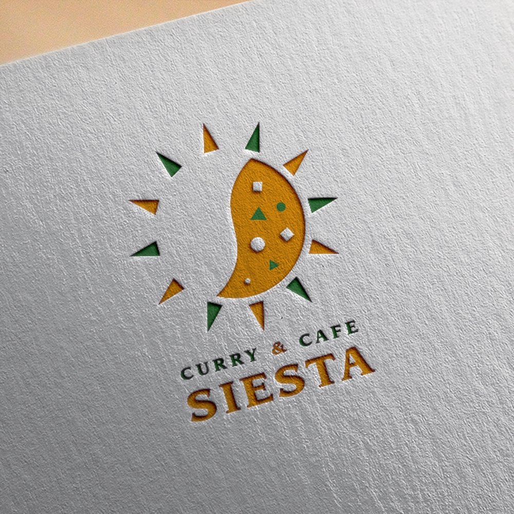カレー＆カフェ シエスタ（Curry＆Cafe SIESTA）のロゴ依頼