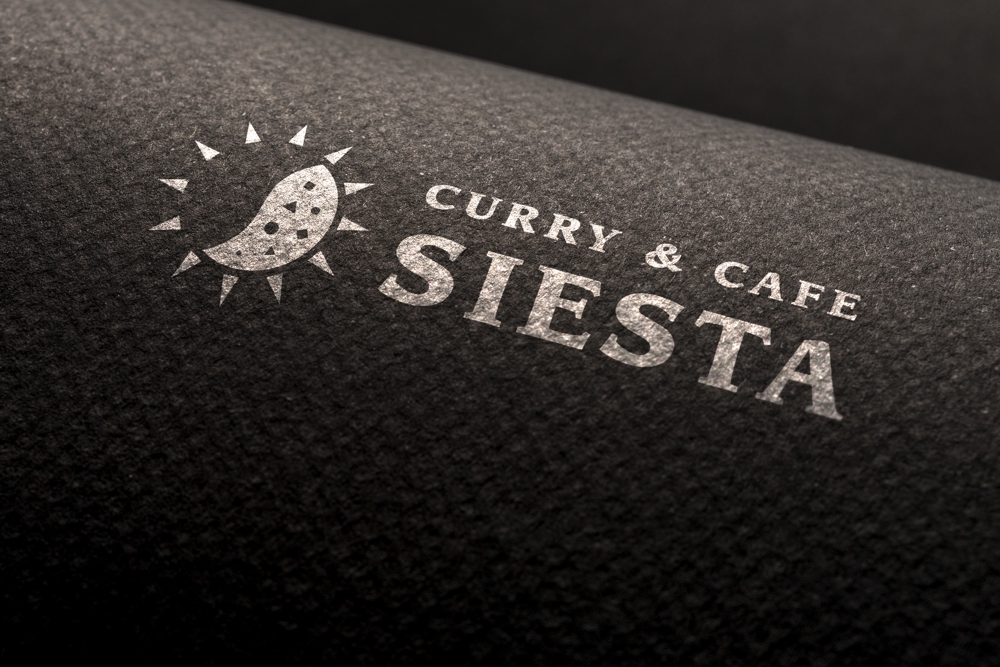 カレー＆カフェ シエスタ（Curry＆Cafe SIESTA）のロゴ依頼