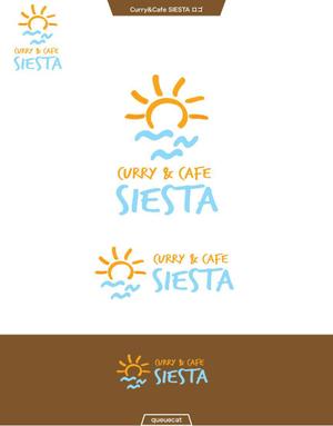 queuecat (queuecat)さんのカレー＆カフェ シエスタ（Curry＆Cafe SIESTA）のロゴ依頼への提案