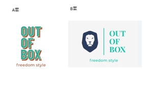 株式会社TOFU DESIGN STUDIO (tofu_sato)さんの「OUT OF BOX」のロゴ作成依頼への提案