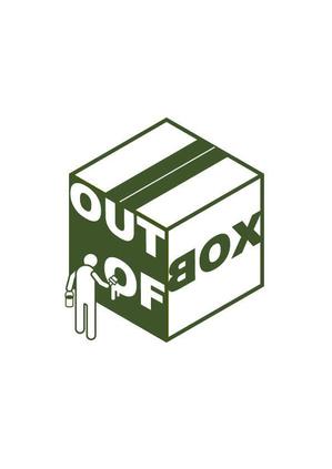 ink k (inukaik)さんの「OUT OF BOX」のロゴ作成依頼への提案