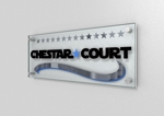 Kohsaka Design (Toyomi)さんの新築マンションの銘板  「Chestar court」のデザインへの提案