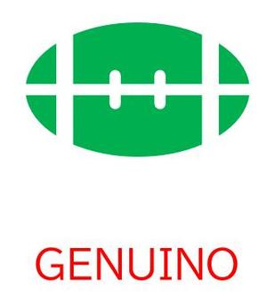 さんのサッカー、フットサルのバッグブランド『GENUINO』のロゴ。イタリア語で本物と言う意味です。への提案