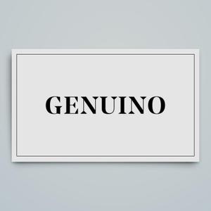 haru_Design (haru_Design)さんのサッカー、フットサルのバッグブランド『GENUINO』のロゴ。イタリア語で本物と言う意味です。への提案