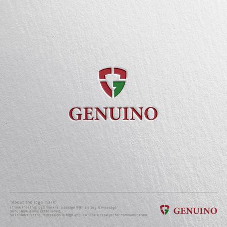 sklibero (sklibero)さんのサッカー、フットサルのバッグブランド『GENUINO』のロゴ。イタリア語で本物と言う意味です。への提案