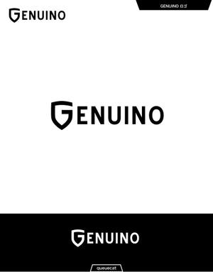 queuecat (queuecat)さんのサッカー、フットサルのバッグブランド『GENUINO』のロゴ。イタリア語で本物と言う意味です。への提案