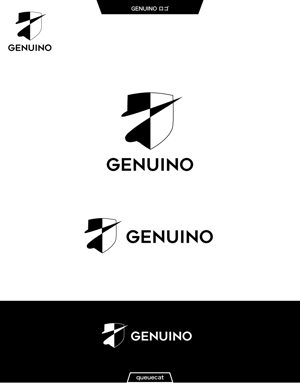 queuecat (queuecat)さんのサッカー、フットサルのバッグブランド『GENUINO』のロゴ。イタリア語で本物と言う意味です。への提案