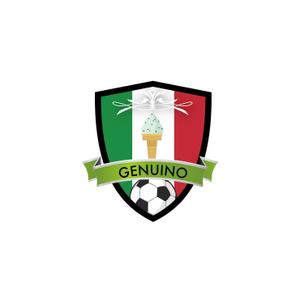 SUN&MOON (sun_moon)さんのサッカー、フットサルのバッグブランド『GENUINO』のロゴ。イタリア語で本物と言う意味です。への提案