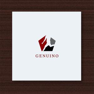 株式会社こもれび (komorebi-lc)さんのサッカー、フットサルのバッグブランド『GENUINO』のロゴ。イタリア語で本物と言う意味です。への提案