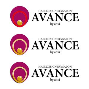 trailさんの「HAIR DESIGNER's SALON  AVANCE  by  anvi」のロゴ作成への提案