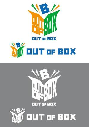 m_flag (matsuyama_hata)さんの「OUT OF BOX」のロゴ作成依頼への提案