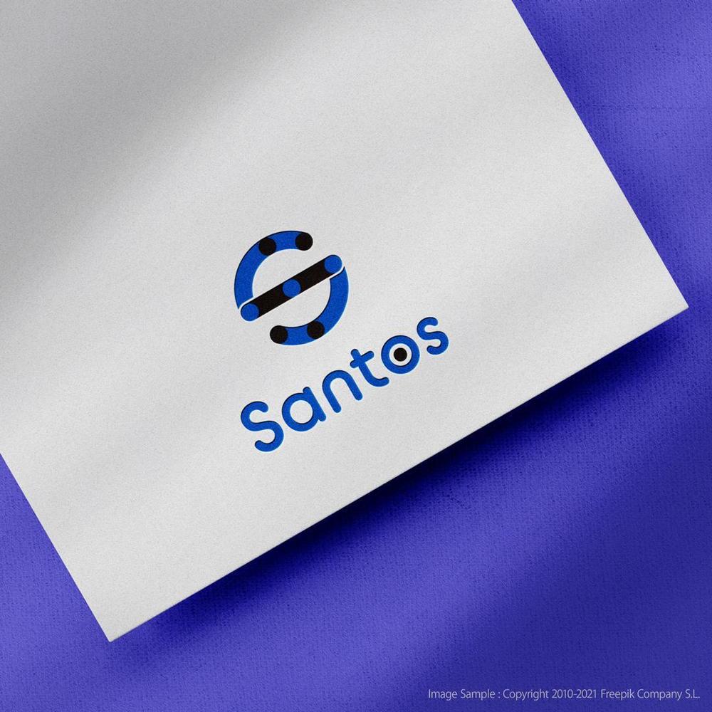 Webデザイナ・動画クリエイター会社「Santos」のロゴ