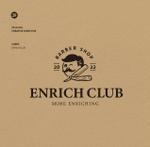 29 (meete)さんのカフェとアパレルブースが併設されているバーバー(理容室) 「Enrich club」のロゴへの提案