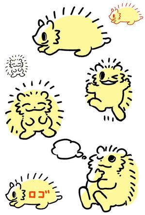 今豊太郎 (104taro)さんの企業マスコットキャラクター「ハリネズミ」のデザインへの提案