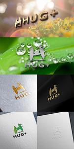 lightworker (lightworker)さんの障害をお持ちの方が作業を行う事業所「HUG+」のロゴへの提案