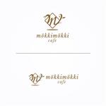 ハナトラ (hanatora)さんのmokki mokki cafeのロゴへの提案