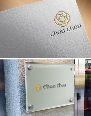 清水　貴史 (smirk777)さんの美容サロン、ヘアカラー専門店の「chou chou」のロゴへの提案