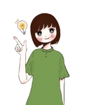 桐原　葉 (kzok)さんの東京都調布の地域情報ブログ執筆者（女性）のキャラクターデザインへの提案