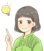 カズキ (vesuvesu)さんの東京都調布の地域情報ブログ執筆者（女性）のキャラクターデザインへの提案