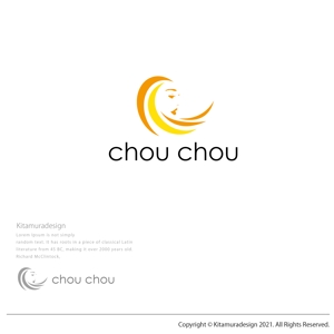 customxxx5656 (customxxx5656)さんの美容サロン、ヘアカラー専門店の「chou chou」のロゴへの提案