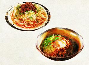 sj-design (mtds)さんの汁なし担々麺の手書き風イラストへの提案