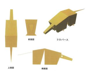 水野サラ (nakamura71a)さんの【デザイン案】ダンボールで作った動物のイラストへの提案