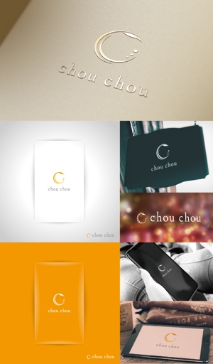 k_31 (katsu31)さんの美容サロン、ヘアカラー専門店の「chou chou」のロゴへの提案