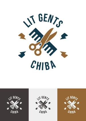 flow_cs (logos_koshi)さんの美容室、barber 『Lit Gents CHIBA』のロゴへの提案