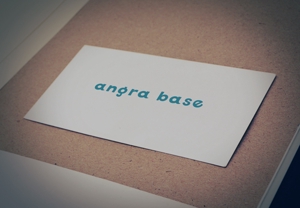 as (asuoasuo)さんのショッピングサイト運営会社「angra base」のロゴへの提案