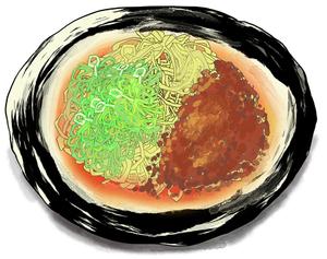 chifo (chifo)さんの汁なし担々麺の手書き風イラストへの提案