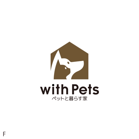 hatarakimono (hatarakimono)さんのペットと暮らす注文住宅専門店「with Pets　～ペットと暮らす家～」のロゴへの提案