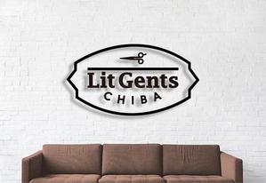 s m d s (smds)さんの美容室、barber 『Lit Gents CHIBA』のロゴへの提案