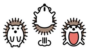 あまたろ (amataro_s)さんの企業マスコットキャラクター「ハリネズミ」のデザインへの提案