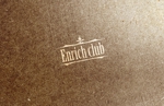 design vero (VERO)さんのカフェとアパレルブースが併設されているバーバー(理容室) 「Enrich club」のロゴへの提案