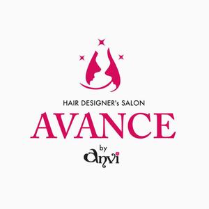 plus X (april48)さんの「HAIR DESIGNER's SALON  AVANCE  by  anvi」のロゴ作成への提案