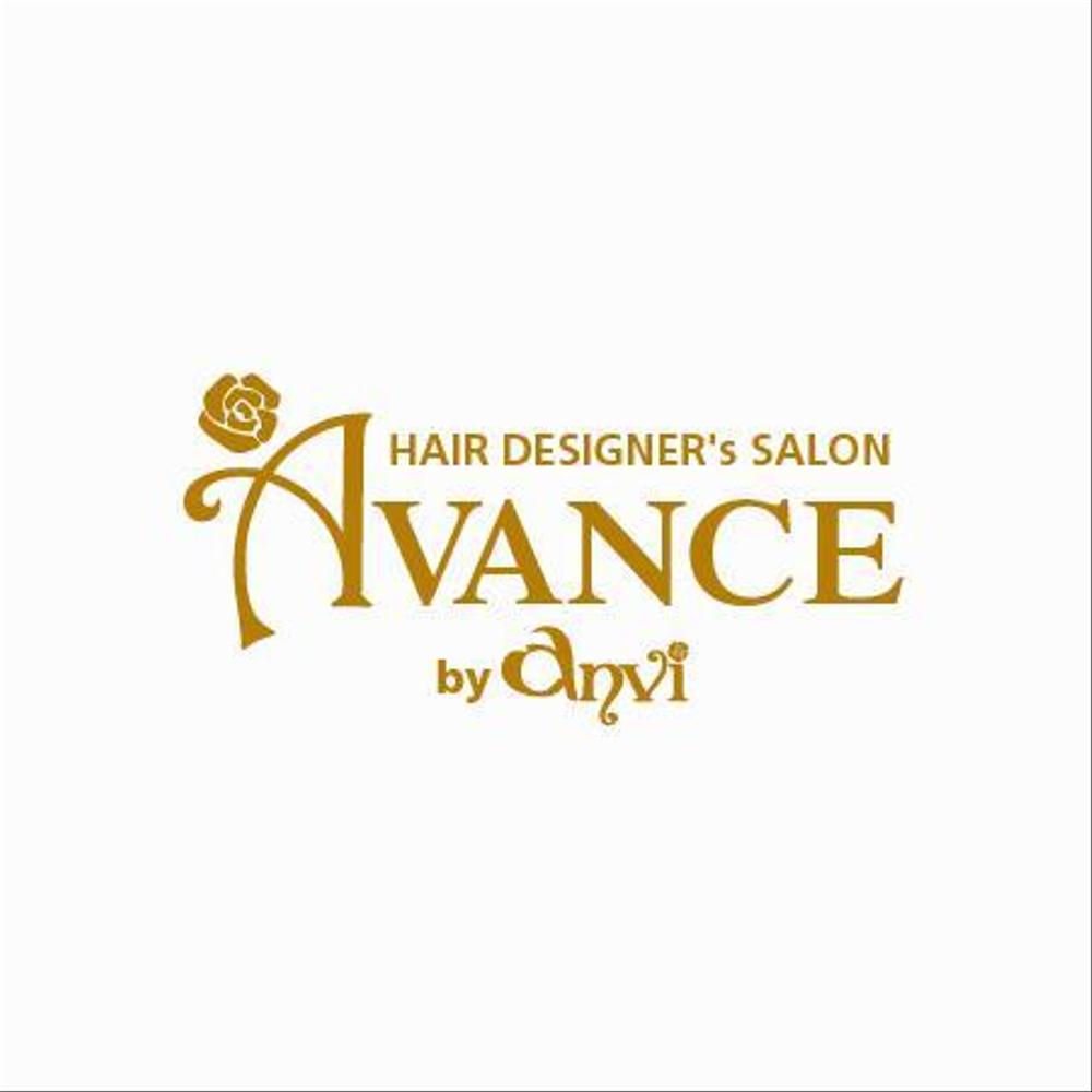 「HAIR DESIGNER's SALON  AVANCE  by  anvi」のロゴ作成