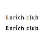 BUTTER GRAPHICS (tsukasa110)さんのカフェとアパレルブースが併設されているバーバー(理容室) 「Enrich club」のロゴへの提案