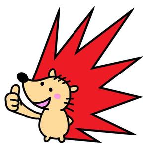 タケロボ (takerobo)さんの企業マスコットキャラクター「ハリネズミ」のデザインへの提案