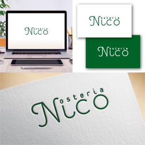 Hi-Design (hirokips)さんのカフェ「Osteria　NICO」のロゴへの提案