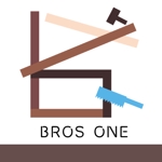 藤依ひな (fujiyorihina)さんの(建築屋)BROS ONEという会社のロゴへの提案