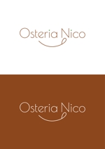 ing (ryoichi_design)さんのカフェ「Osteria　NICO」のロゴへの提案