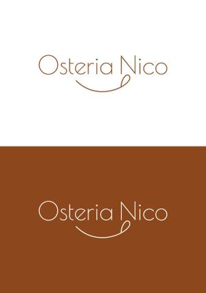 ing (ryoichi_design)さんのカフェ「Osteria　NICO」のロゴへの提案